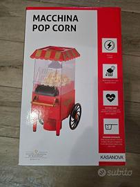 Macchina Pop Corn rossa Kasanova retrò