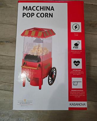 Macchina Pop Corn rossa Kasanova retrò