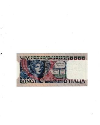 Banconota da 50000 lire Volto di Donna 1980