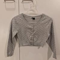 Mini cardigan di jersey di cotone