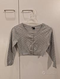 Mini cardigan di jersey di cotone