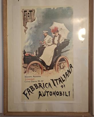 manifesto Vintage Fiat 