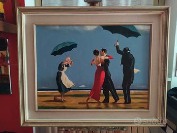 Quadro dipinto a mano arte moderna singing butler