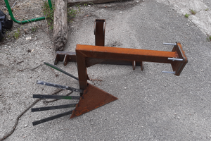 Scavapatate artigianale attacco tre punte