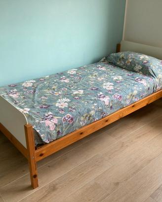 Letto singolo Ikea con materasso anallergico