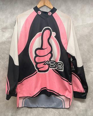 Moto-One maglia cross/enduro M NUOVA rosa