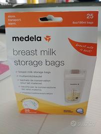 bustine conservazione latte materno