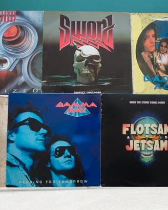 Lotto 5 Vinili Metal anni 80/90 Prime Stampe