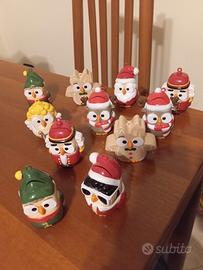 gufi decorativi Natalizi 2022 