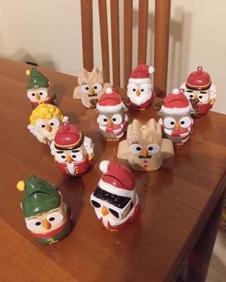 gufi decorativi Natalizi 2022 