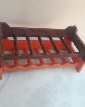 Portabottiglie in plastica impilabili