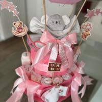 Torta di pannolini neonato bambino bambina