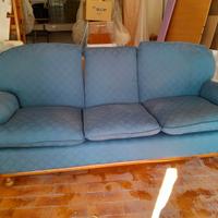 Divano 3 posti struttura in legno