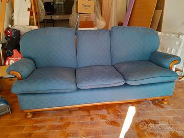 Divano 3 posti struttura in legno