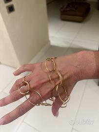 Collana Pomellato oro 18 carati, maglie grandi