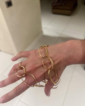 Collana Pomellato oro 18 carati, maglie grandi