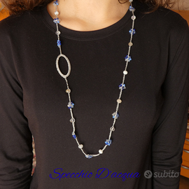 Collana Specchio d’Acqua Artigianale con Perline