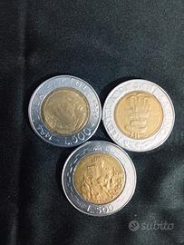 monete italiane 500 Lire errore di conio