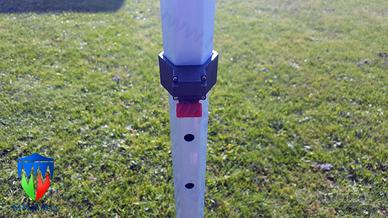 Gazebi Rapidi 3 x 3 Platino Elite Tubi Esagonali