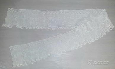 Bordura bordo uncinetto ricamato cotone cm 175x16