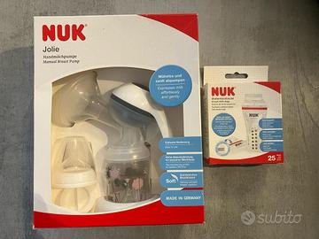 Tiralatte manuale Nuk con buste per latte