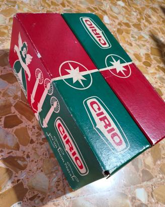 Rara Scatola in cartone Pubblicitario Cirio Natale
