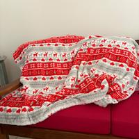 Pile Natale coperta natalizia cm 130x160 coperta