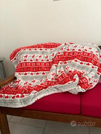 Pile Natale coperta natalizia cm 130x160 coperta