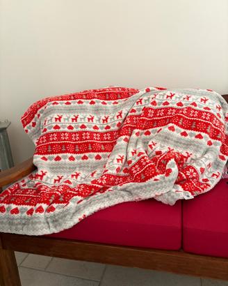 Pile Natale coperta natalizia cm 130x160 coperta