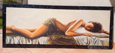 stampa su legno con cornice 146cmx58cm