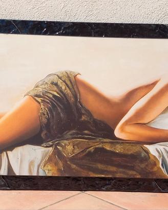 stampa su legno con cornice 146cmx58cm