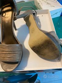 Scarpe tacco colore wood/stone