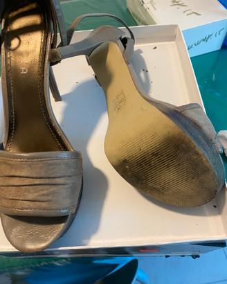 Scarpe tacco colore wood/stone
