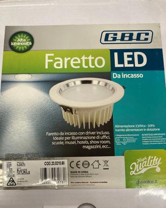 Faretto Led GBC da incasso 20W 4000k