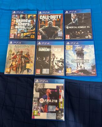 PS4  7 Games Bundle - GtaV, Black Ops III, etc.