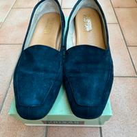 Scarpe décolleté Sanagens donna camoscio blu