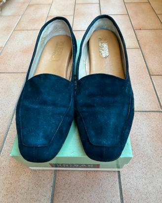 Scarpe décolleté Sanagens donna camoscio blu