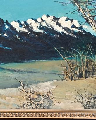 Olio su tela 60 X 110 con cornice. 