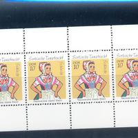 6 minifogli GERMANIA federale e democratica NUOVI