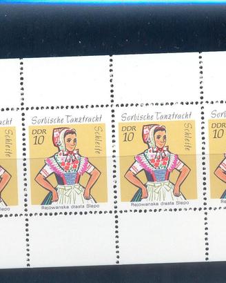 6 minifogli GERMANIA federale e democratica NUOVI