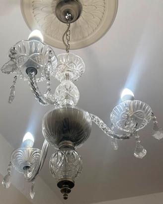 5 lampadari cristalli boemia