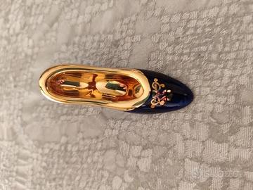 Scarpina in porcellana Limoges
