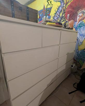 2 cassettiere bianche tipo IKEA STORKLINTA