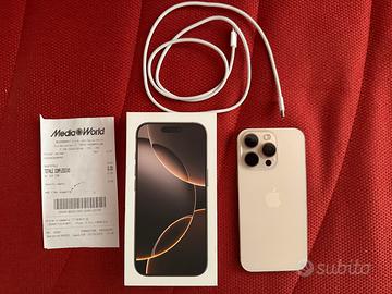 iPhone 16 Pro 128 GB titanio sabbia