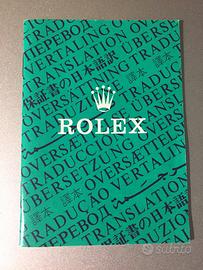 Rolex certificato di cronometro