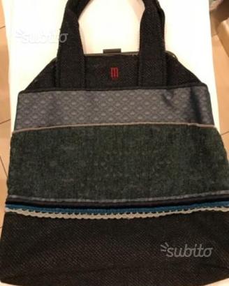Borsa in Tessuto e Lana " Antonio Marras " Grigio