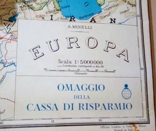 Carta geografica Europa