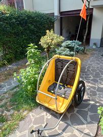 Carello rimorchio bicicletta  porta bambini