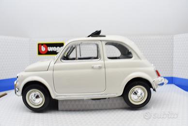 MODELLINO AUTO fiat 500 scala 1:18 bianco nuovo - Collezionismo In vendita  a Ancona