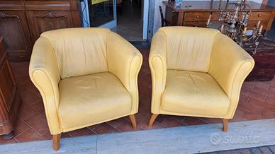 poltrone anni 70 gialle